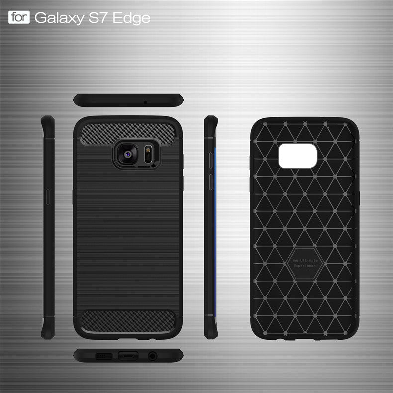 Shockproof Phone Case Carbon Fiber TPU