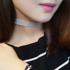 Crystal Rhinestone Choker Necklace Women