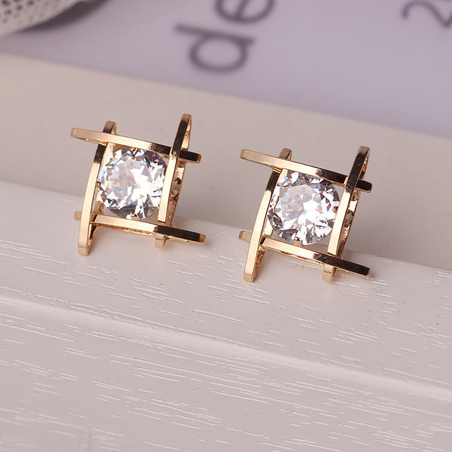 Elegant and Charming Rhinestone Crystals Earrings for Women