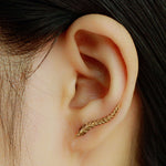 Vintage Exquisite Gold Color Leaf Earrings